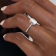 The Alison Set With A 1 Carat Elongated Cushion Lab Diamond For Cheap