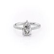 The Pave Alison Set With A 2.5 Carat Pear Lab Diamond Discount