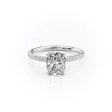 The Pave Alison Set With A 2.5 Carat Elongated Cushion Lab Diamond Online Hot Sale