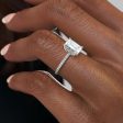 The Pave Alison Set With A 2 Carat Emerald Lab Diamond Online Hot Sale