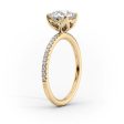 The Pave Alison Set With A 2.5 Carat Pear Lab Diamond For Cheap