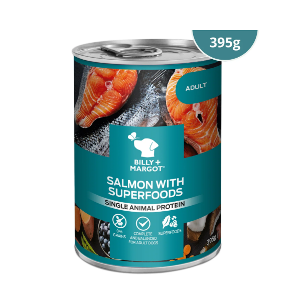 Billy & Margot Salmon with Superfoods Tin Cheap