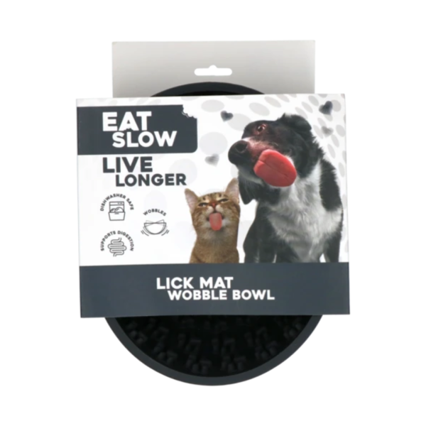 Eat Slow Live Longer Lick Mat Wobble Bowl on Sale