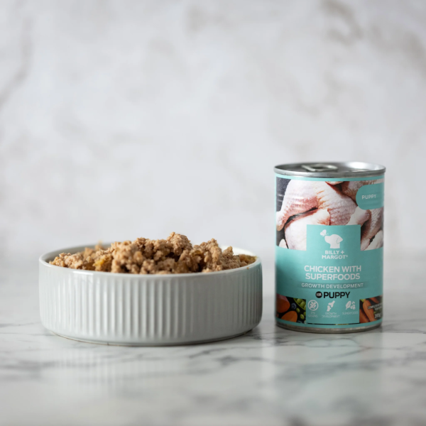 Billy & Margot Chicken with Superfoods Puppy Tin Online now