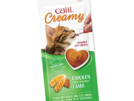 Catit Creamy Lickable Cat Treat - Chicken with Lamb Discount