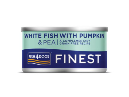 Fish 4 Dogs Finest White Fish with Pumpkin & Pea For Cheap