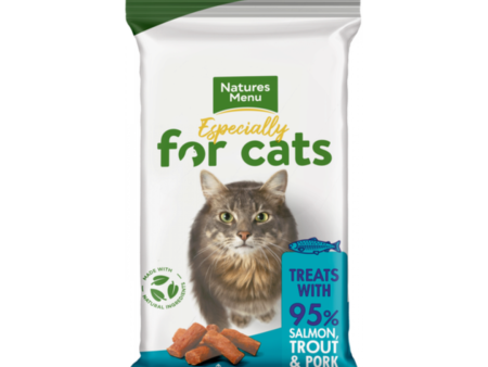 Natures Menu 95% Salmon, Trout and Pork Cat Treats Online Sale