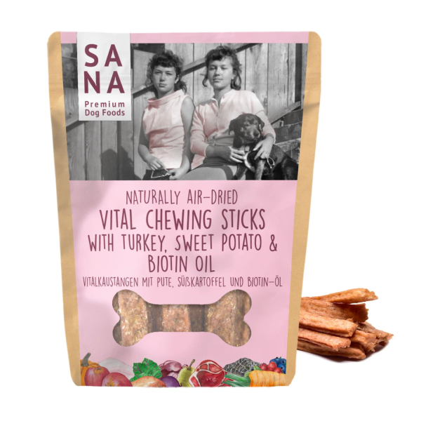 Sana Vital Chewing Sticks with Turkey, Biotin & Linseed Oil Online Sale