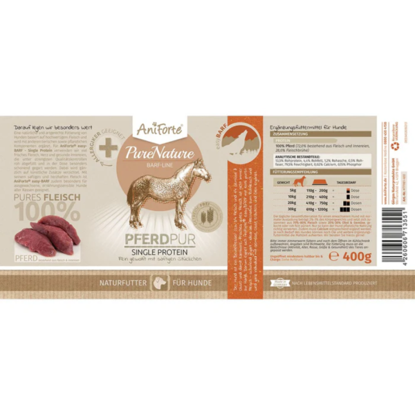 AniForte PureNature Pure Horse Wet Food For Cheap