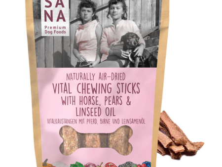 Sana Vital Chewing Sticks with Horse, Pear & Linseed Oil For Discount