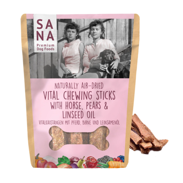 Sana Vital Chewing Sticks with Horse, Pear & Linseed Oil For Discount