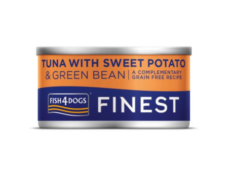 Fish 4 Dogs Finest Tuna with Sweet Potato & Green Bean Sale