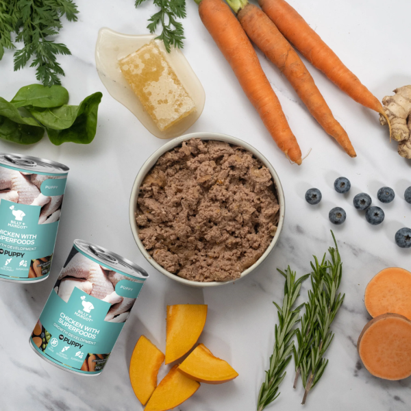 Billy & Margot Chicken with Superfoods Puppy Tin Online now