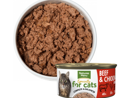 Natures Menu Beef & Chicken Canned Cat Food Online Hot Sale