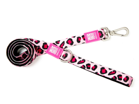 Max & Molly Pink Leopard Dog Lead For Discount