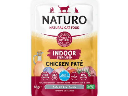 Naturo Indoor Sterilised Cat Chicken Pate Discount