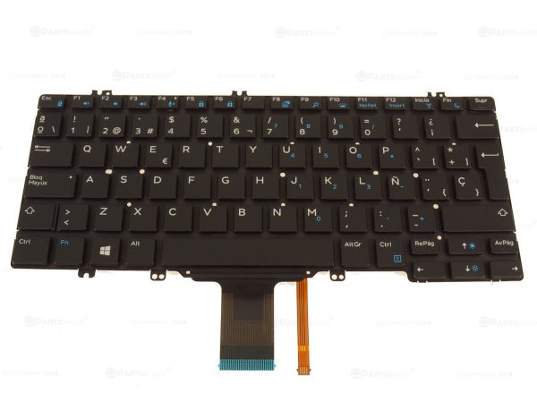 New  Spanish Dell OEM Latitude 5289 7280 5280 7380 Laptop Keyboard  Backlight FJD8V on Sale