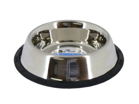 Cheeko Non Tip Slip Stainless Steel Pet Bowl Online now