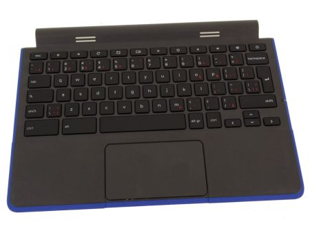 New French Canadian Dell OEM Chromebook 11 3120 Palmrest Touchpad Keyboard Assembly  Blue Trim No SIM X12JV Cheap