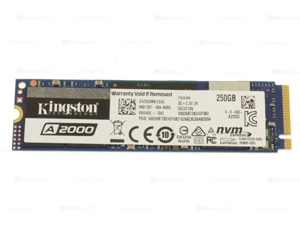 Used Kingston A2000 250GB NVMe PCIE SSD Hard Drive M.2 2280 Card 250GB For Discount