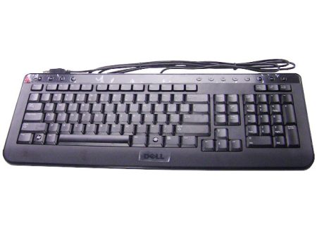 Refurbished Dell OEM USB Slim Quiet Multi-Media Keyboard Black W350C For Cheap