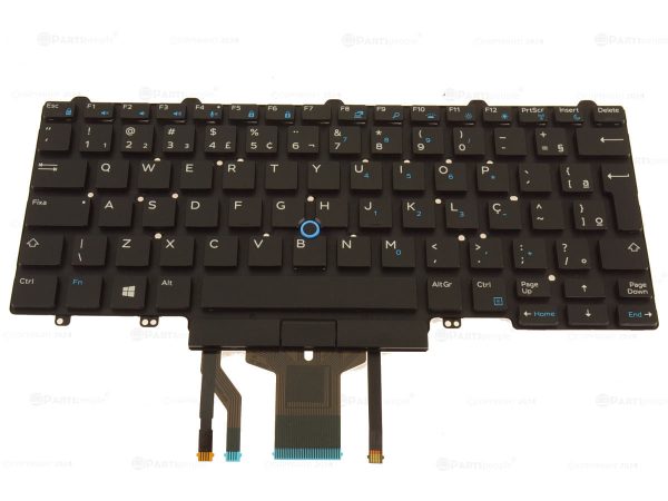 New Brazil Dell OEM Latitude 5490 7490 5495 Laptop Backlit Keyboard Dual Point 8NC1K Cheap