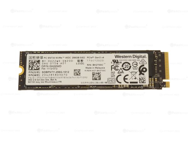 Used Western Digital SN730 256GB NVMe PCIE SSD Hard Drive M.2 2280 Card 256GB SN730 Hot on Sale