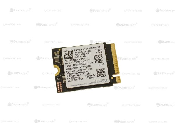 Used Samsung PM991a 128GB NVMe PCIE SSD Hard Drive M.2 2230 Card 128GB 7NRJ4 Online Hot Sale