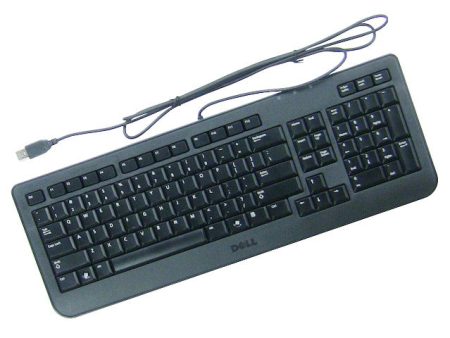 Refurbished Dell OEM USB Slim Quiet 104-Key Keyboard Black Y526K Sale